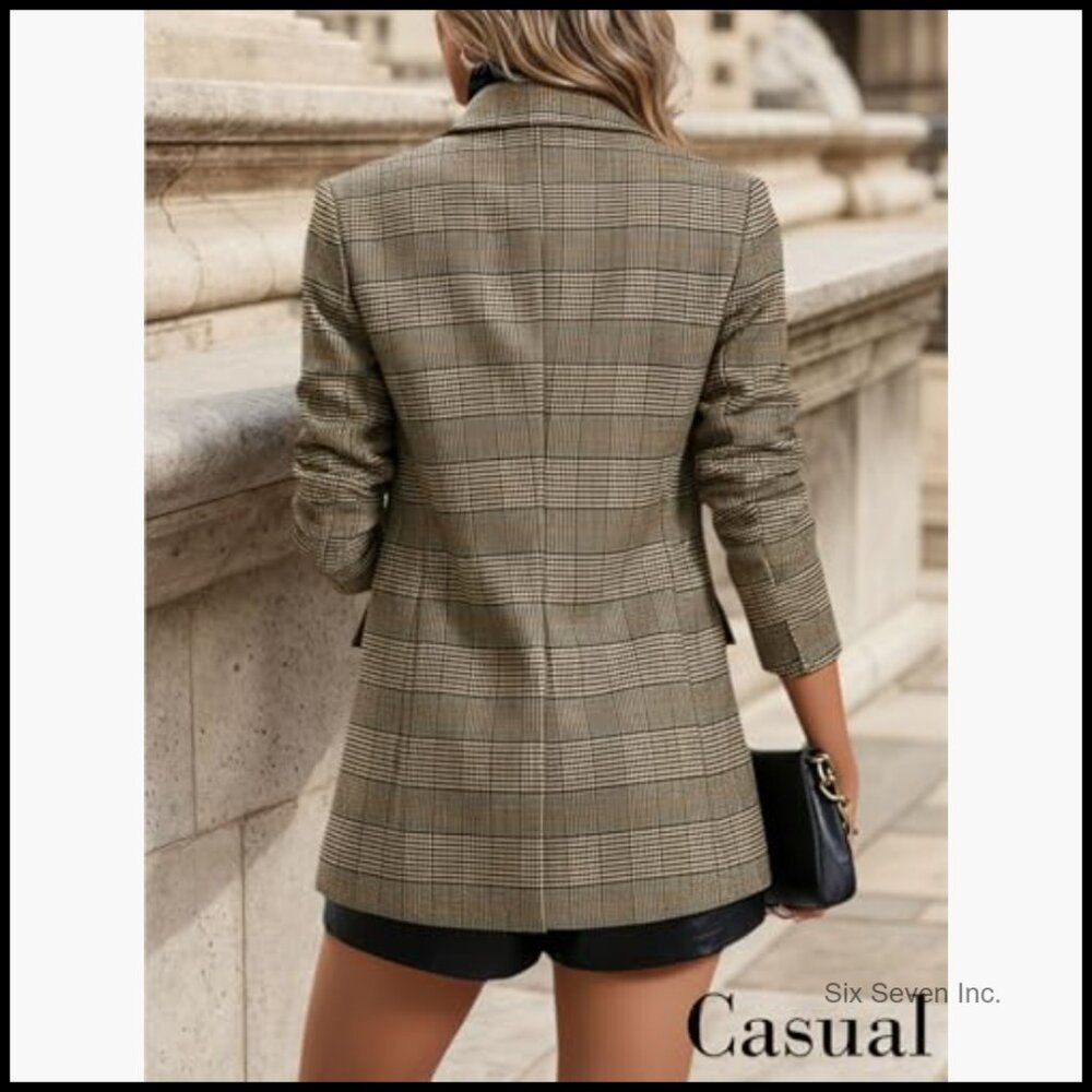 Lightweight Fully Lined Polyester Blend Blazer Wi… - image 5